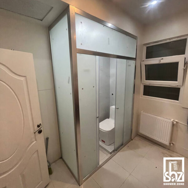 کابین دوش 40*140 اتاق خواب فریم دار شیشه مات